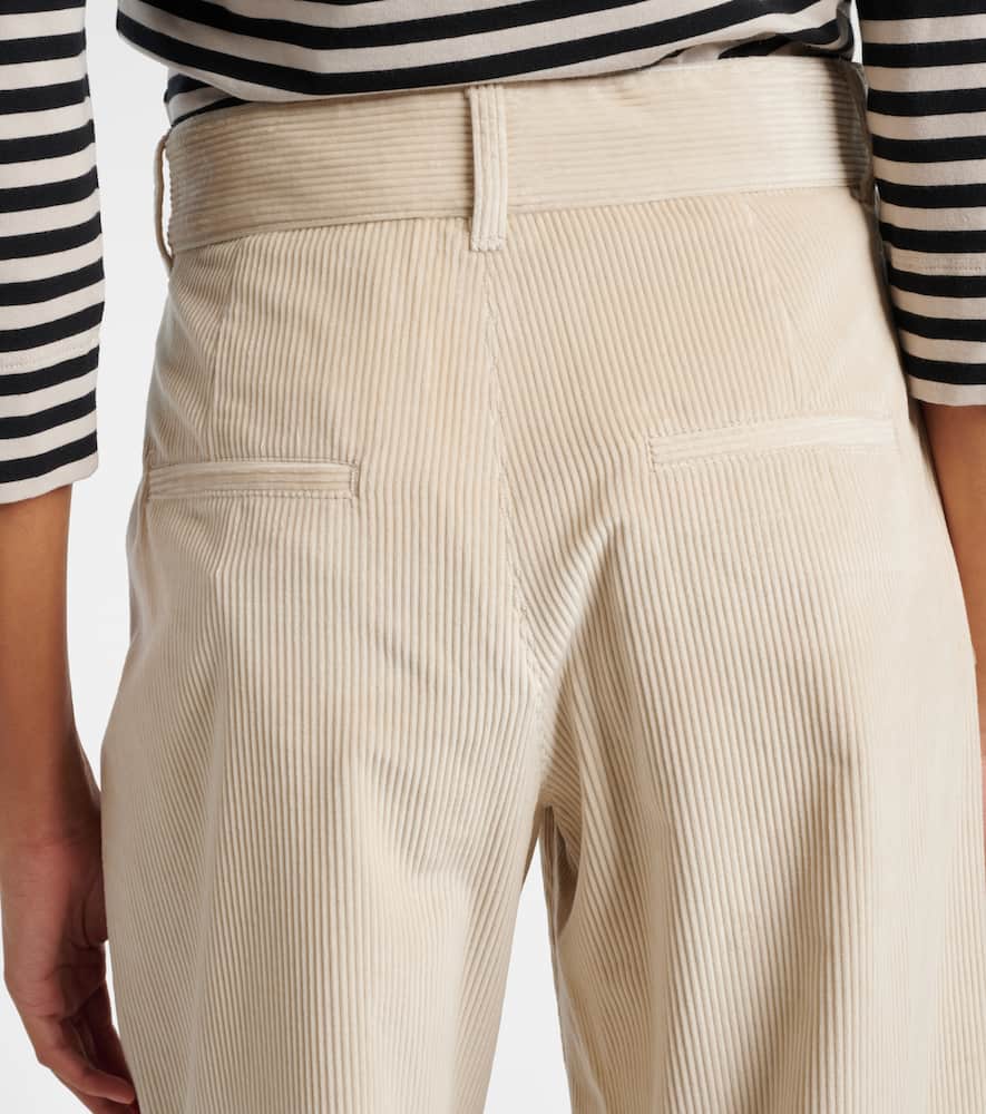 Eneide cotton corduroy wide-leg pants