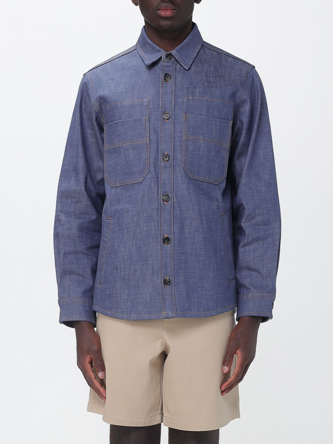 A. P.C. Jacket Men color Blue