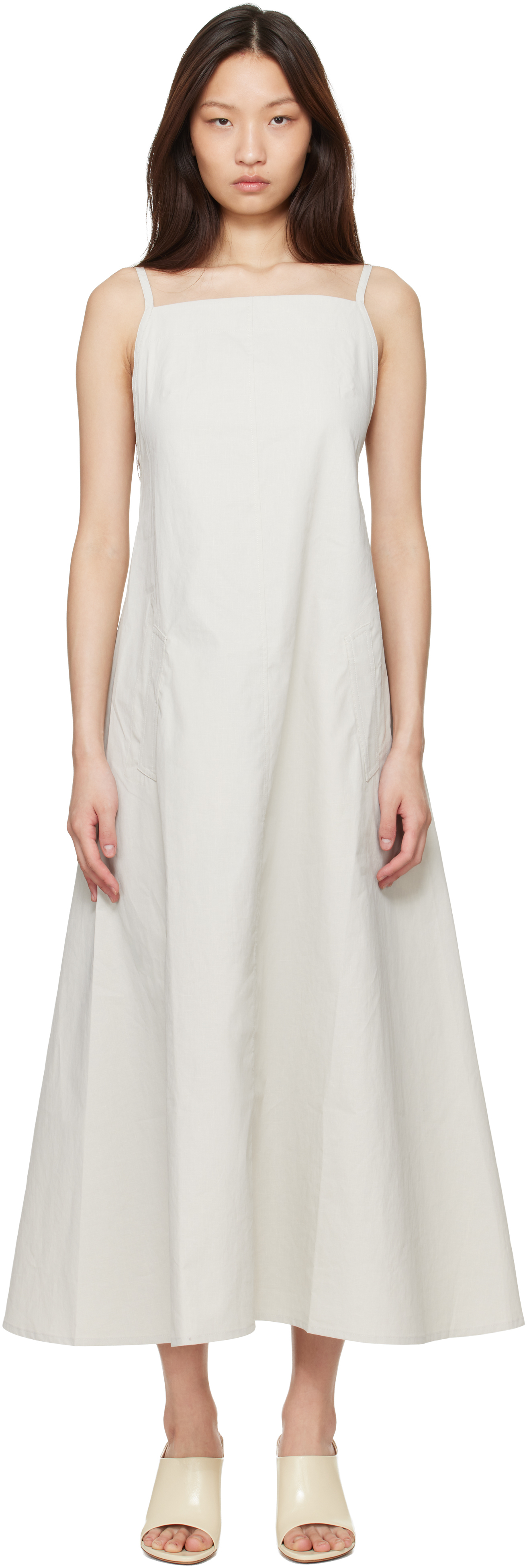 Beige Chrono Maxi Dress
