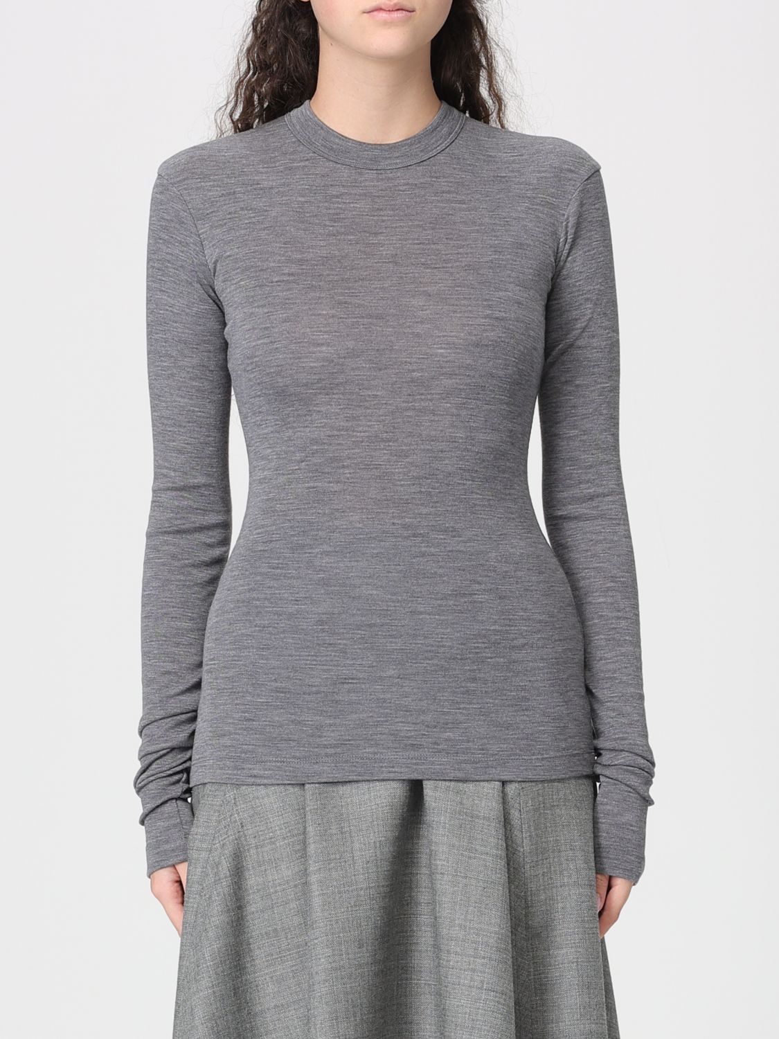 Fine-knit wool jumper - Neutrals