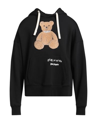 Man Sweatshirt Black Size M Cotton, Elastane, Polyester, Wool, Acrylic