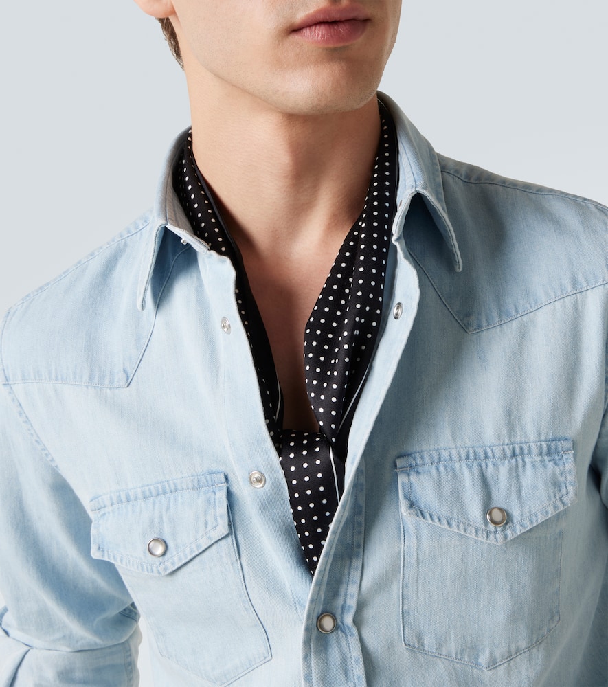 Cotton chambray shirt