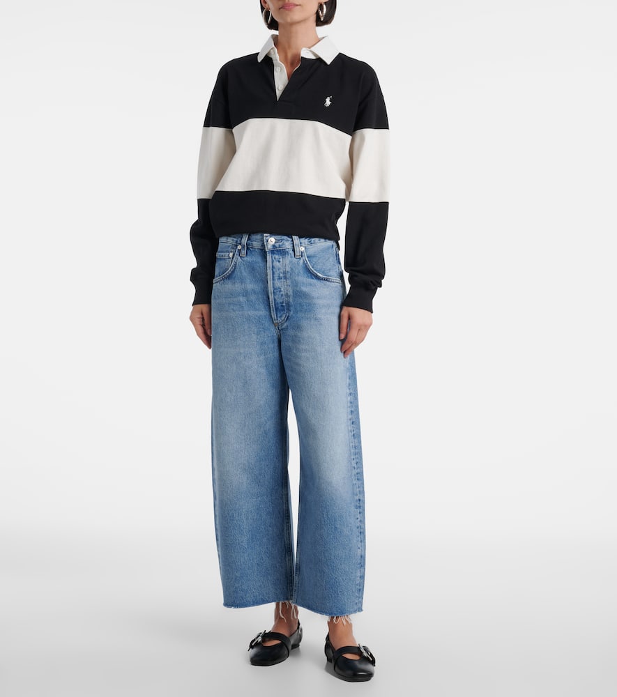 Ayla cropped wide-leg jeans