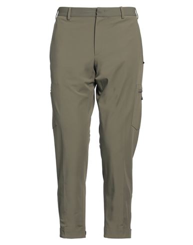 Pt Torino Man Pants Military green Size 34 Cotton, Polyamide, Elastane