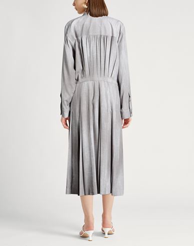 Woman Midi dress Grey Size 14 Viscose