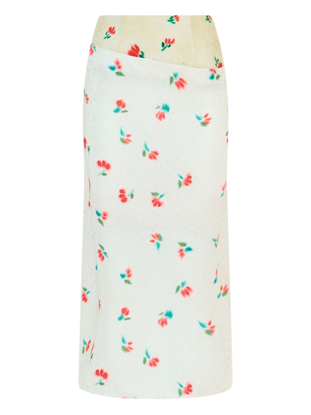 Rosie Assoulin silk midi skirt - White