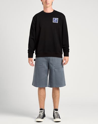 Man Sweatshirt Black Size XXL Cotton