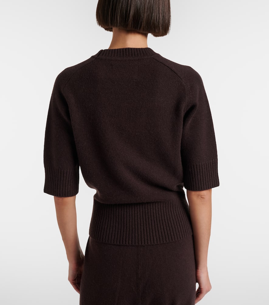 Lauren knitted cashmere-blend top