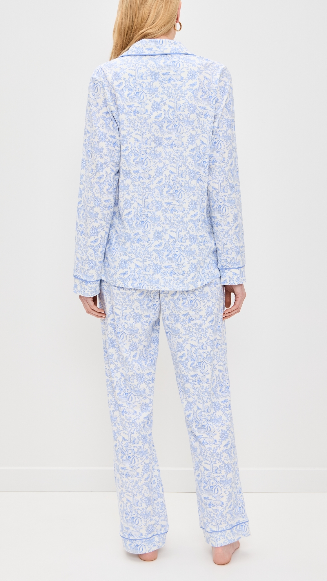 Cotton Knit Long Sleeve PJ Set Fairytale Forest
