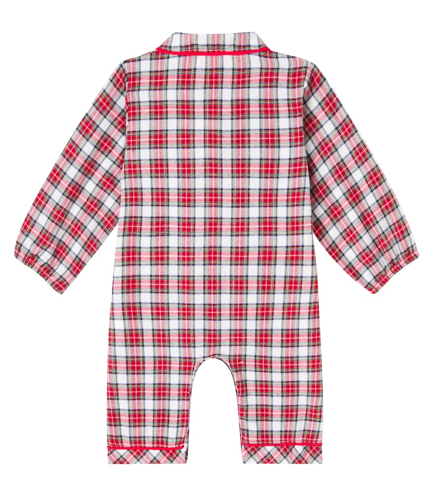 Baby checked cotton onesie