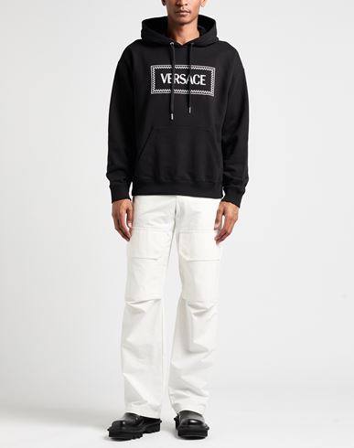 Man Sweatshirt Black Size S Cotton