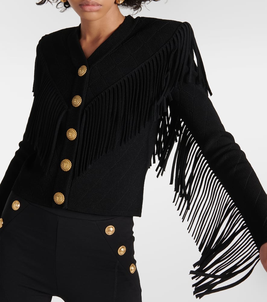 Fringed cardigan