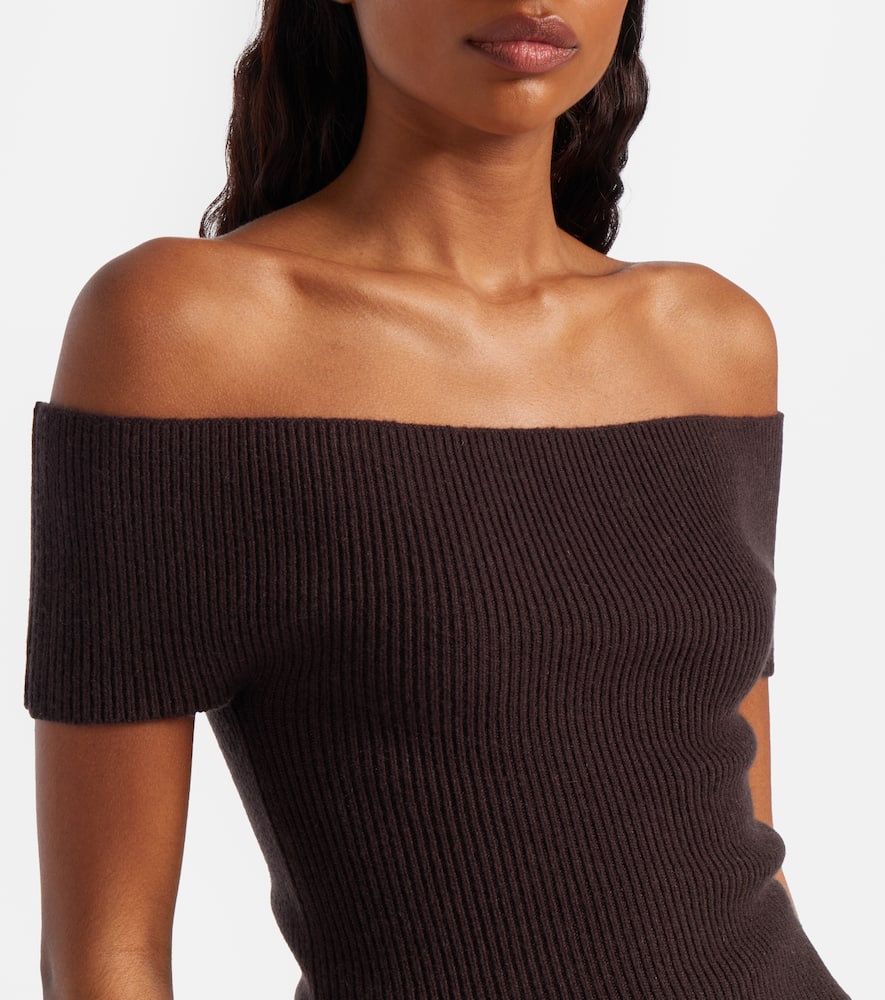 N°381 Libra cashmere-blend top