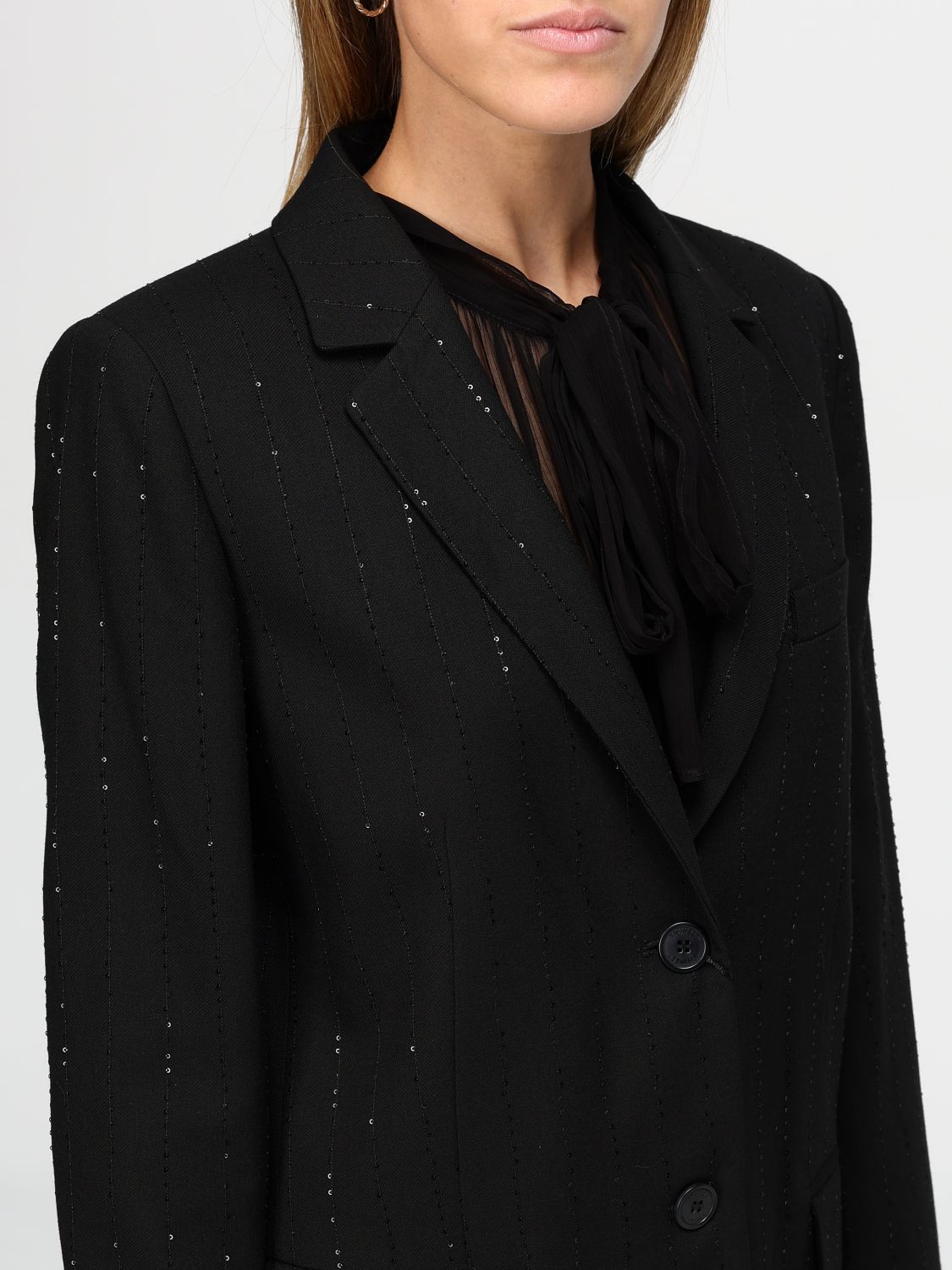 Sequined blazer - Black