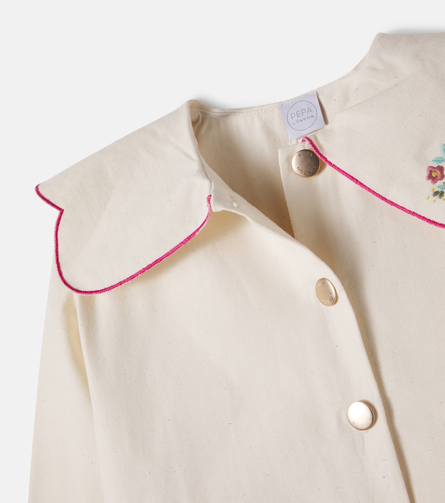 Embroidered cotton jacket