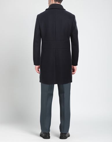 Man Coat Midnight blue Size 38 Polyester, Wool