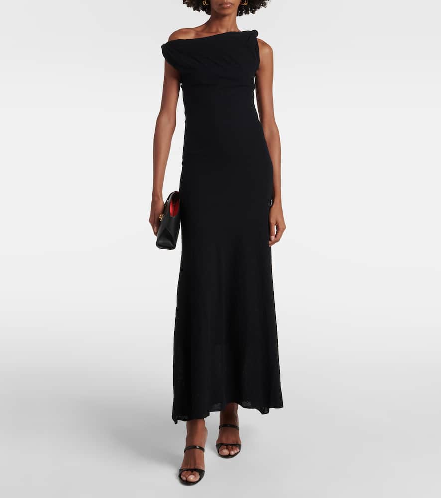 Glow Twist cotton-blend midi dress