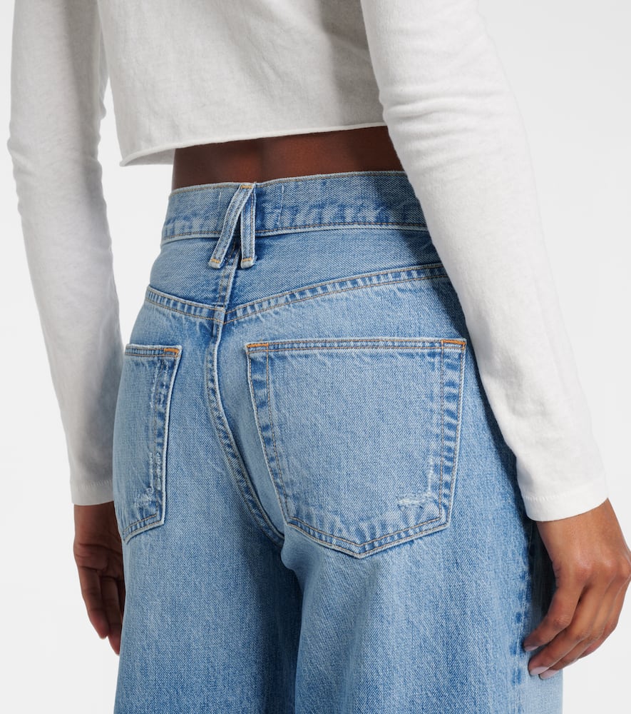 Selena mid-rise wide-leg jeans