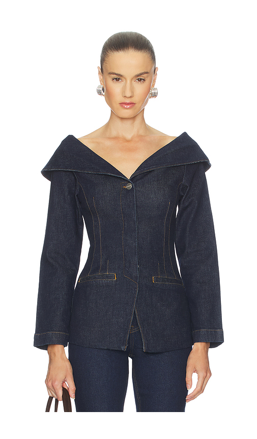 ALIGNE Bella Denim Blazer in Indigo. 6 also