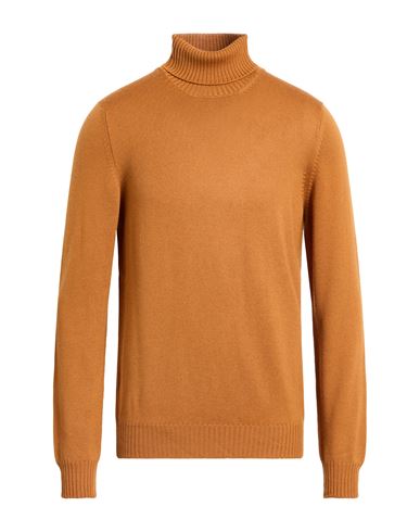 Man Turtleneck Tan Size 40 Virgin Wool
