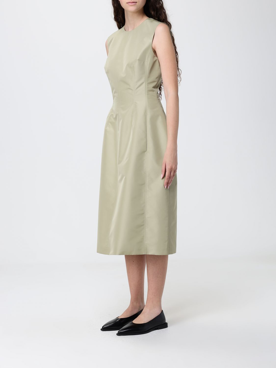 Calf Length Sleeveless Dress