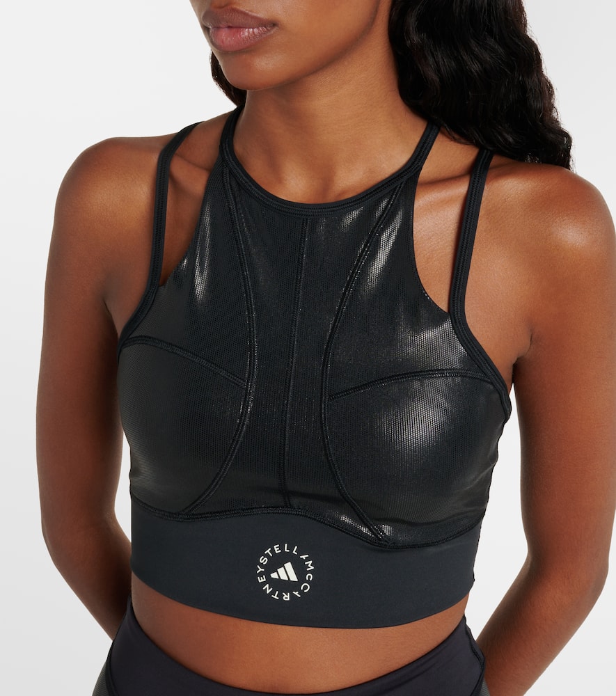 Lamé sports bra