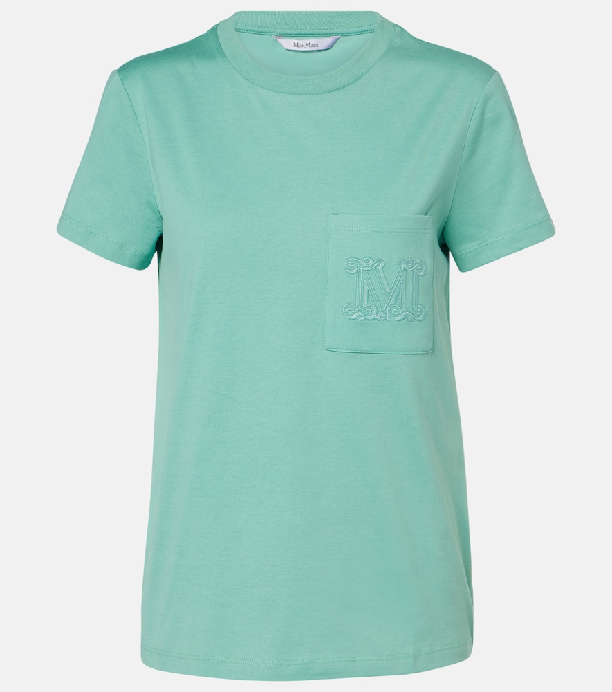 Papaia embroidered cotton jersey T-shirt
