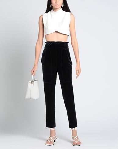 Woman Pants Navy Size 4 Polyester, Elastane