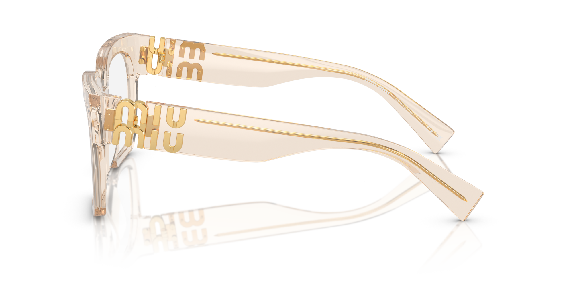 Miu Miu Woman Miu Miu MU 11T1O1 Optical frames Acetate Brown Squared Norma
