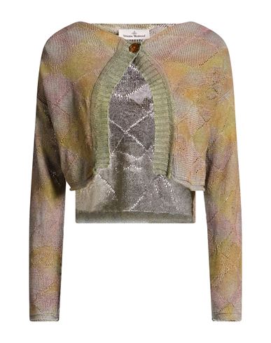 Woman Cardigan Military green Size S Hemp