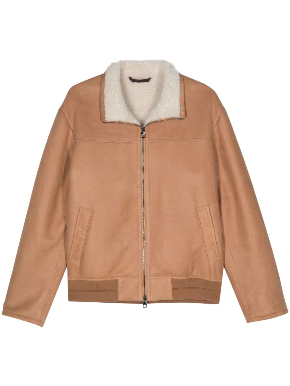 Leather jacket - Neutrals