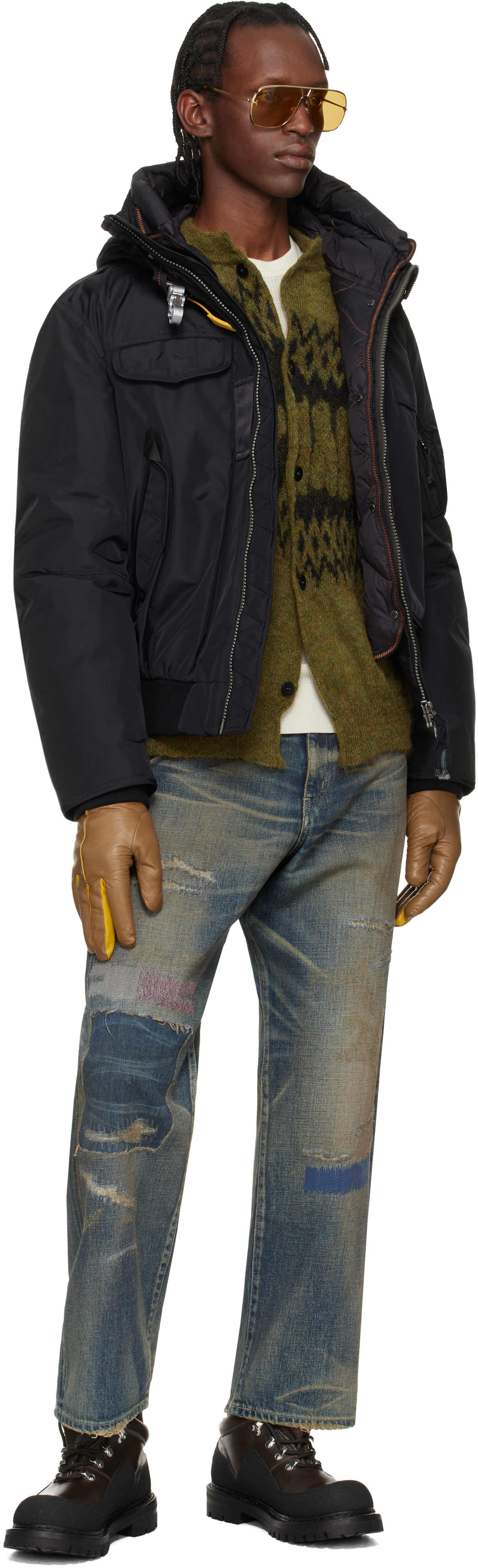 Black Gobi Hooded Down Jacket