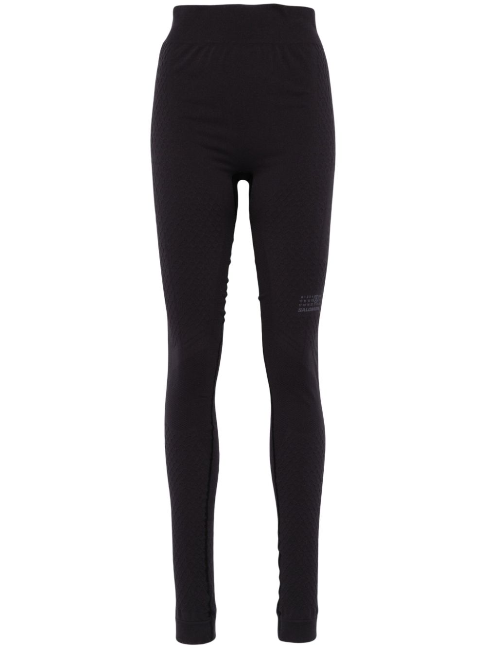 Logo-print leggings - Black