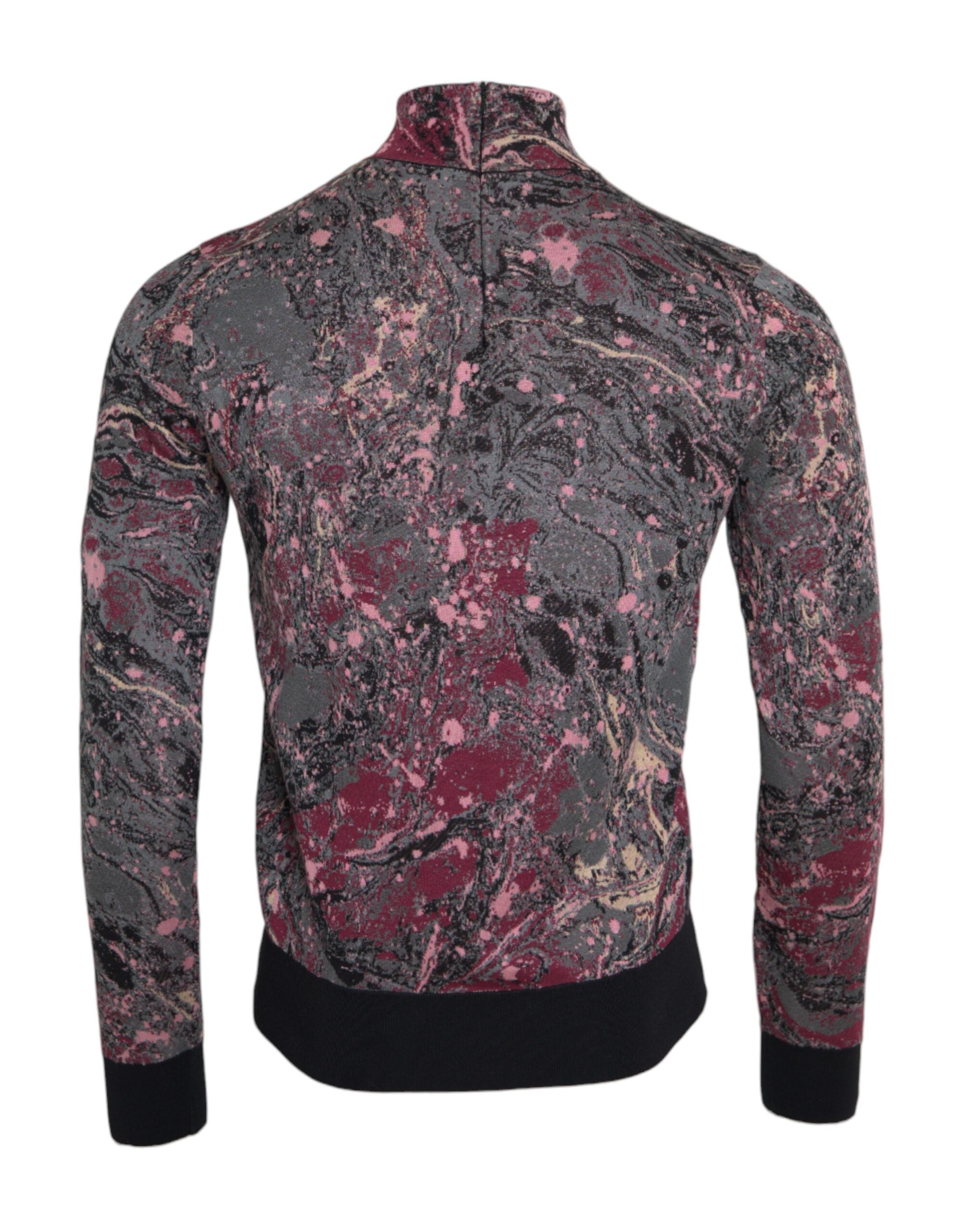Graphic Jacquard Sweater — Multicolor