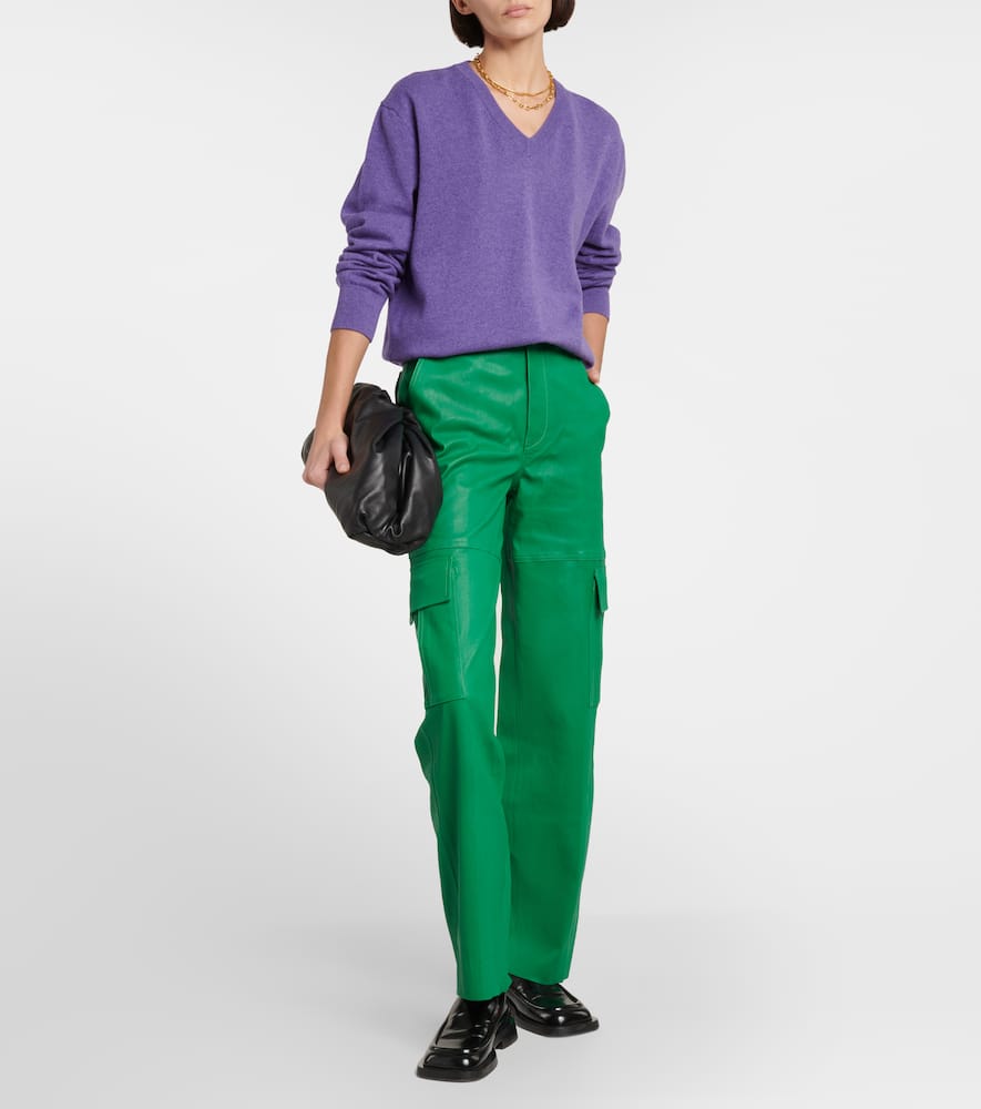 Axel leather cargo pants