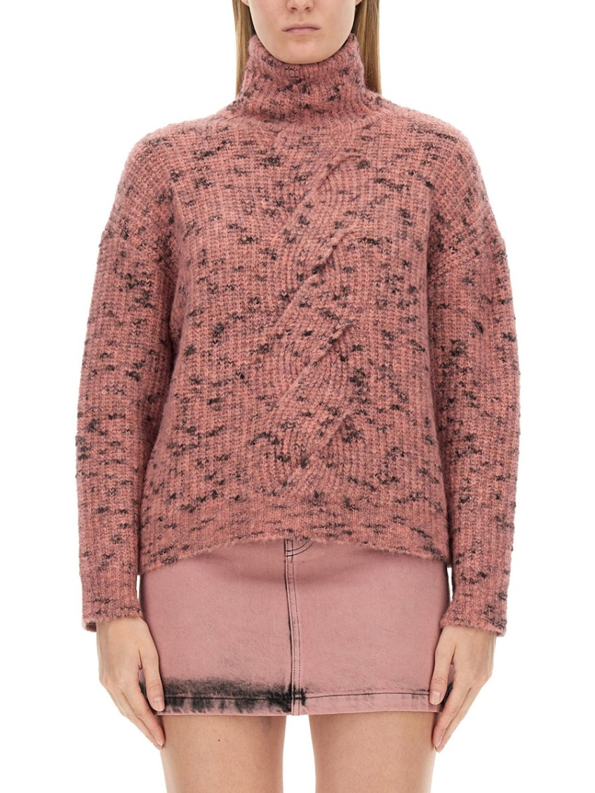 Moschino - textured ribbed turtleneck knitwear