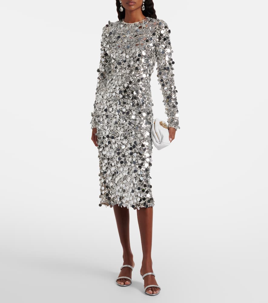 Sequined midi dress