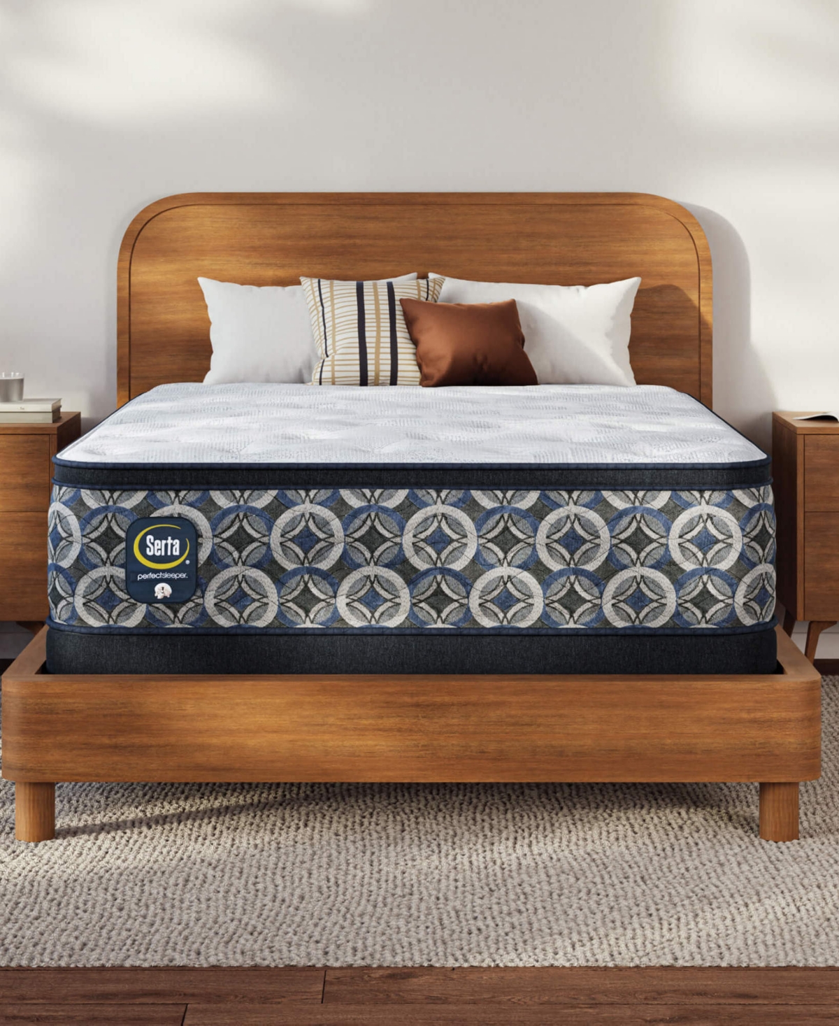 "Perfect Sleeper Orange Coast 14"" Plush Pillow Top Mattress Set, King"