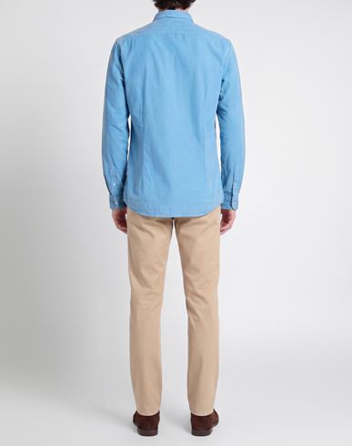 Gaudì Ambassador Man Shirt Azure Size S Cotton