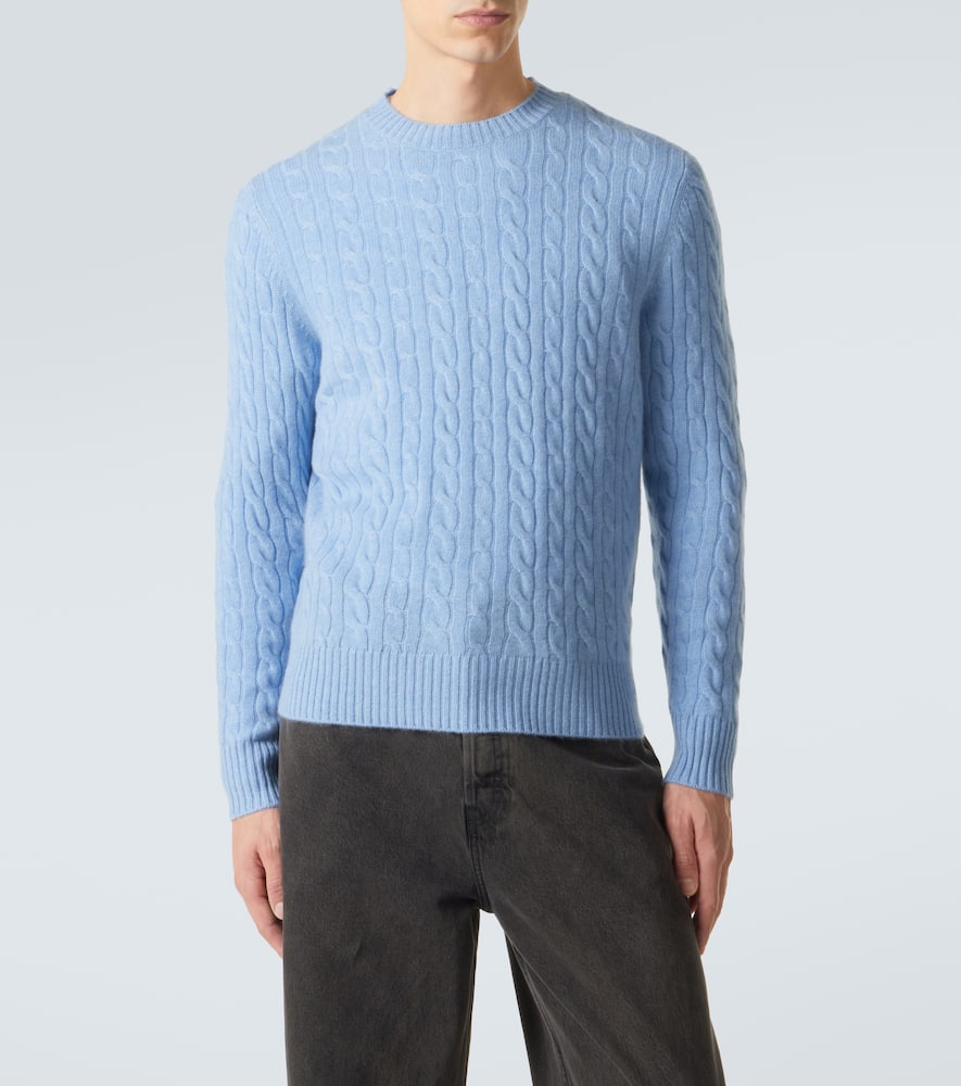 Cable-knit cashmere sweater