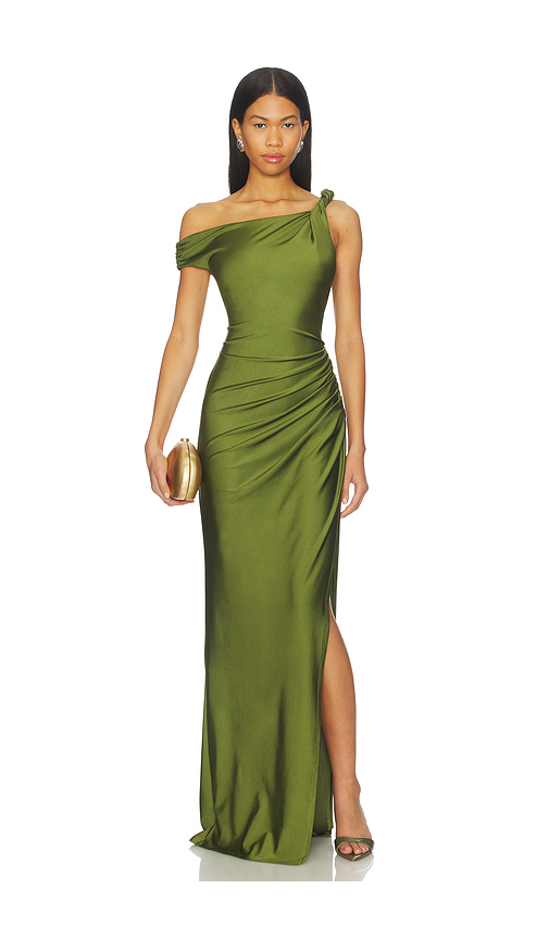 NBD Shilpa Maxi Dress in Green. XS. Also in