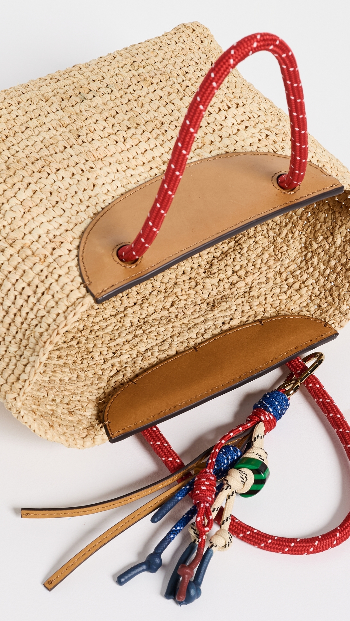 The Woven Mini Tote Festival Red Multi One Size