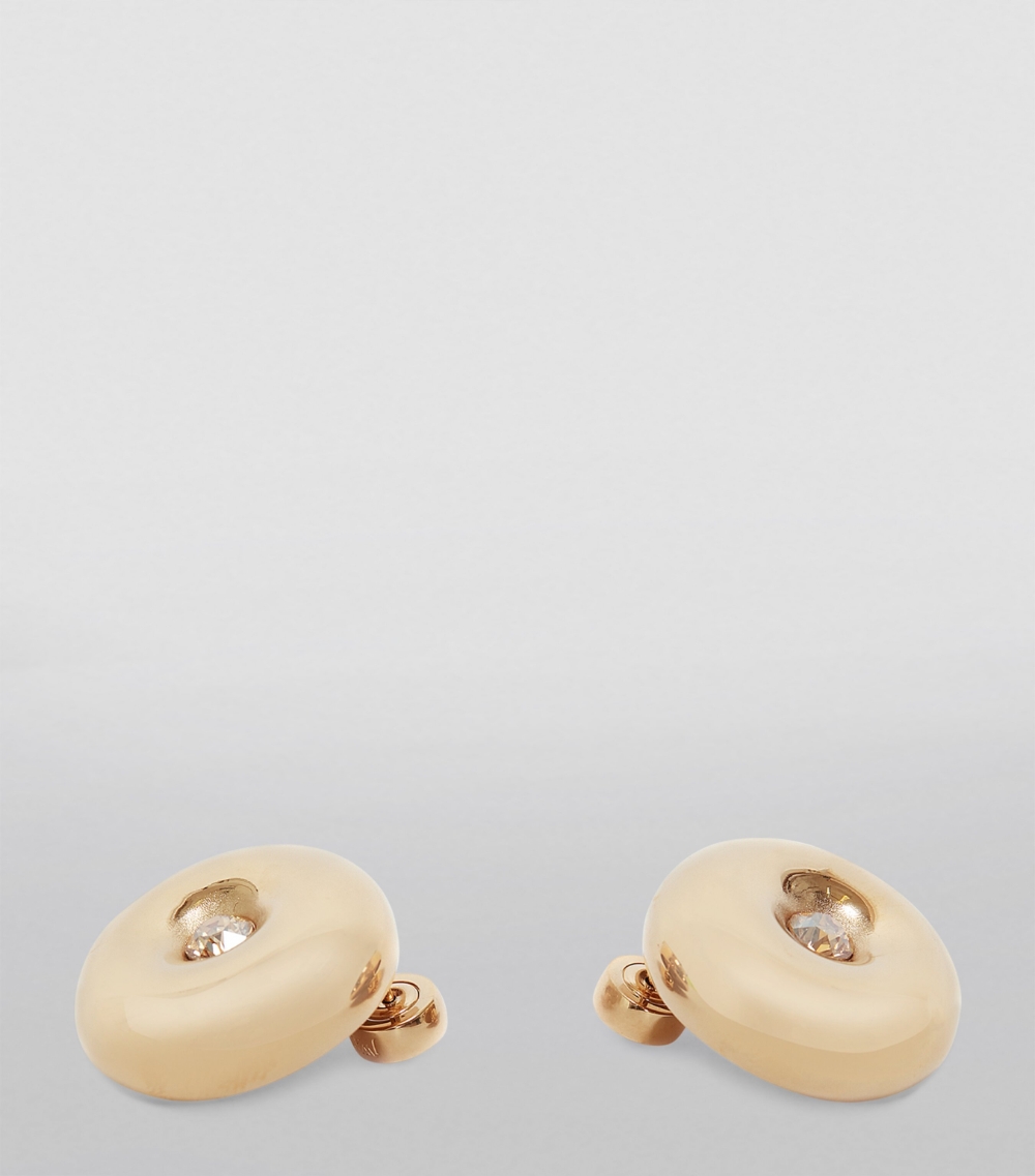 Bumper-Moon Crystal Earrings