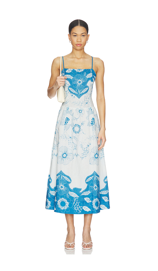 Cleobella Renee Ankle Dress in Blue. S. Also in XS, M