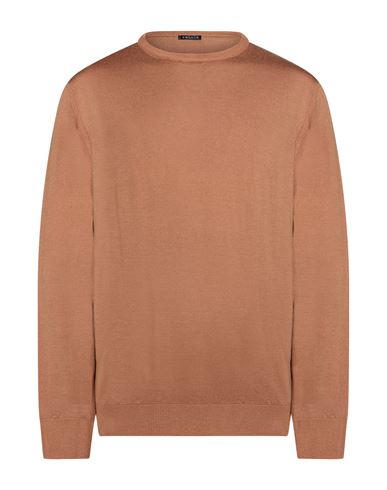 Man Sweater Camel Size XXXL Merino Wool