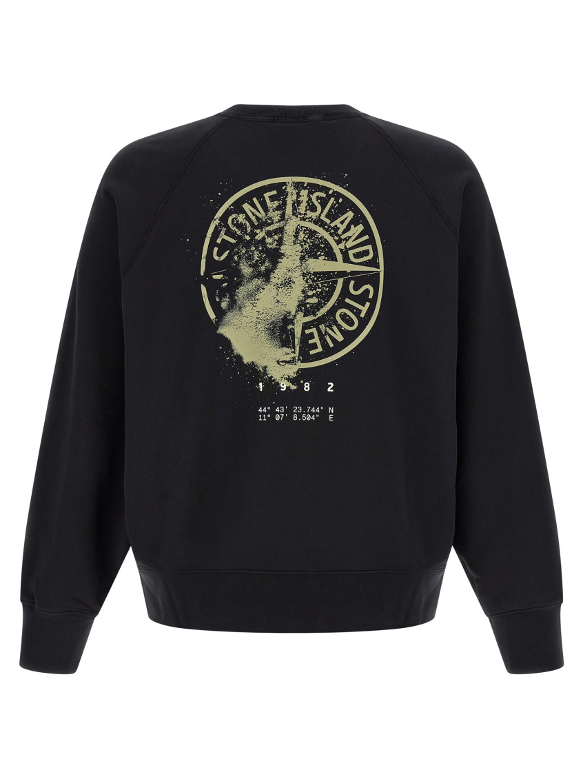 Stone Island - cotton fleece sweatshirt desert graphic print