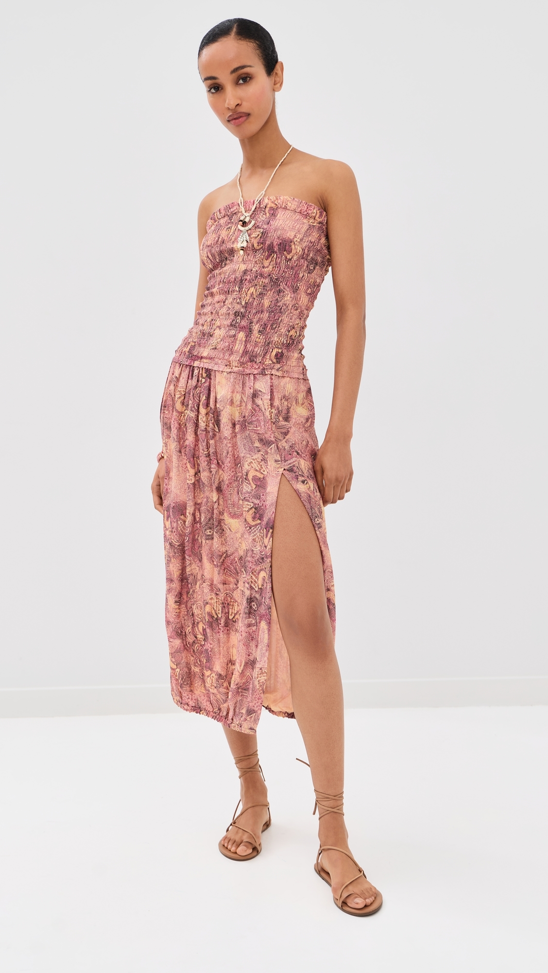 Cleane Silk Dress Pink