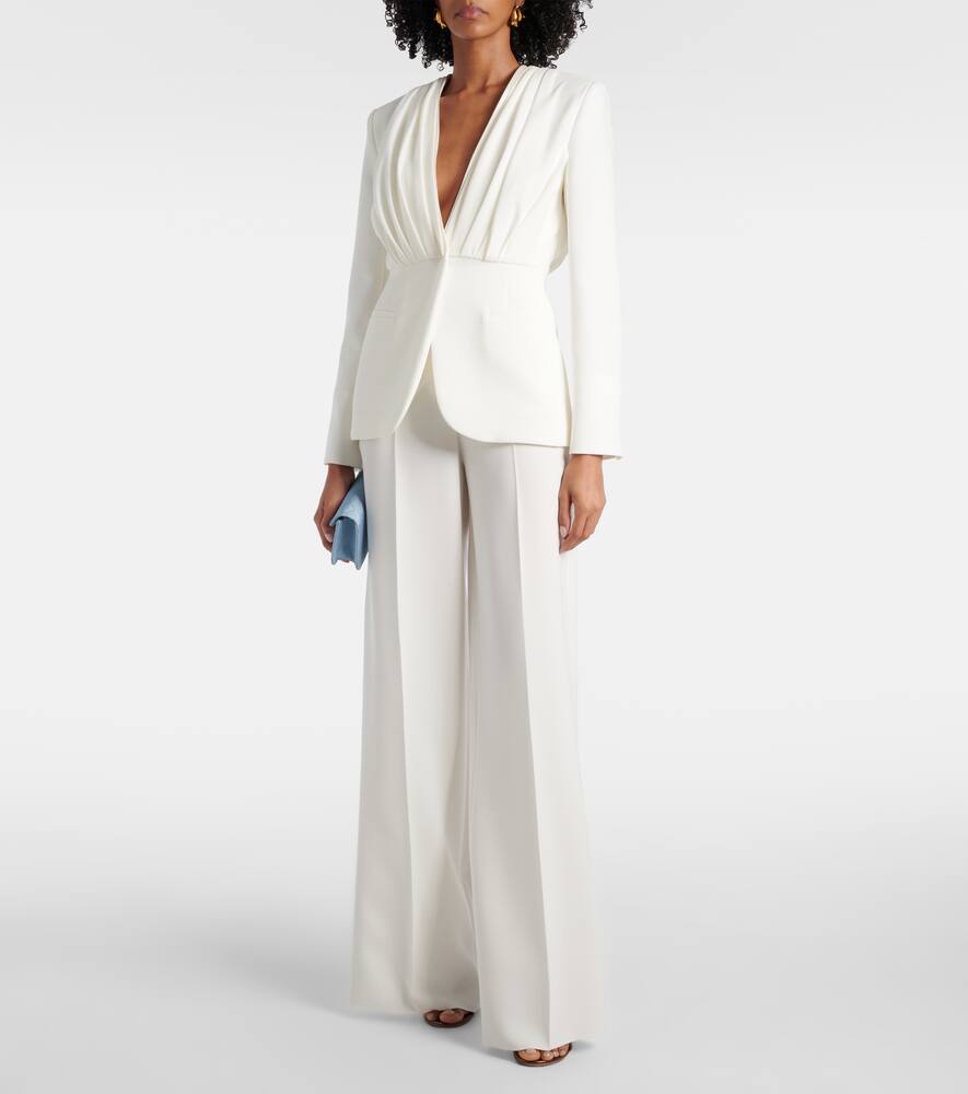 Abetone high-rise cady wide-leg pants