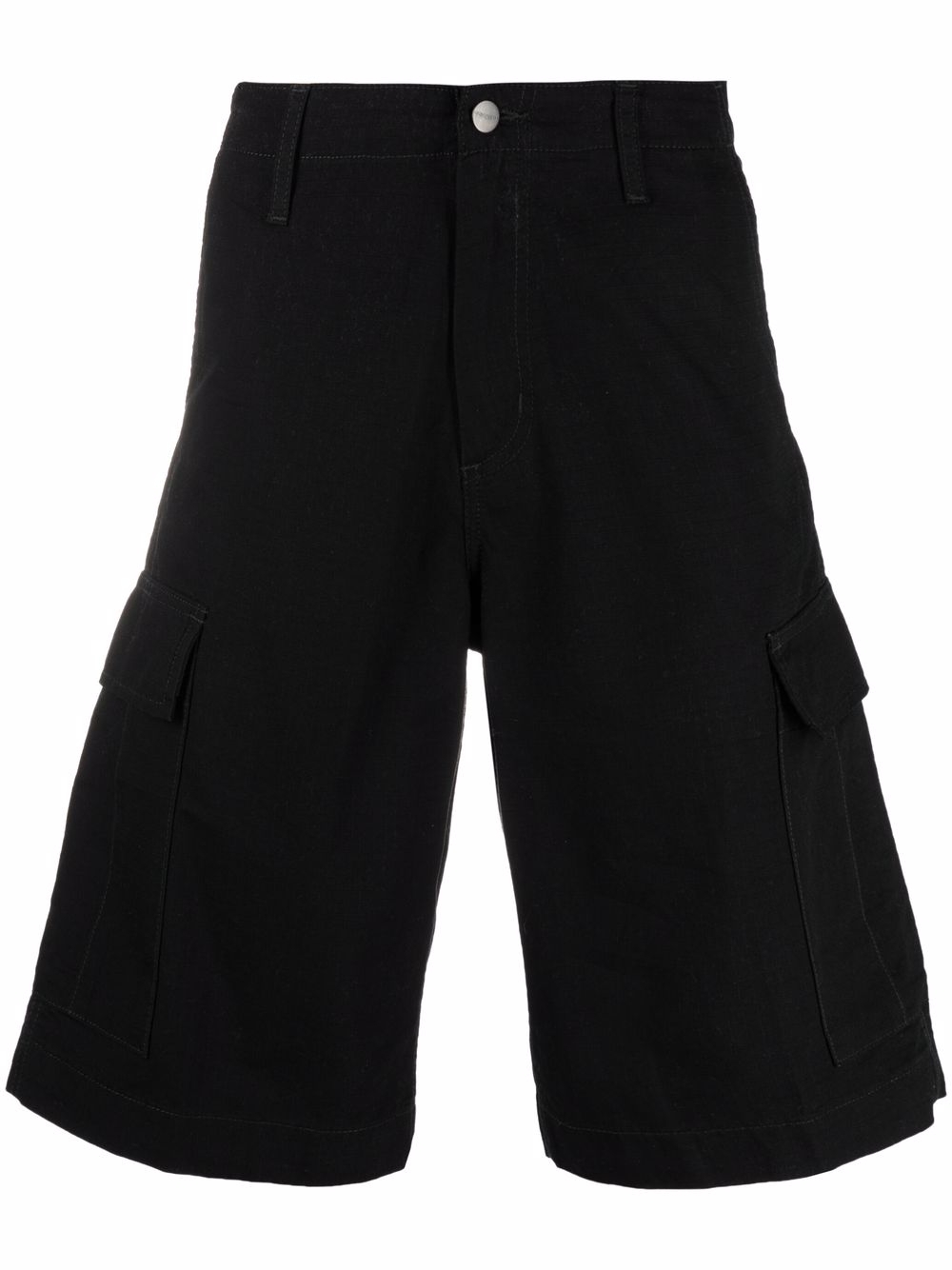 Knee-length chino shorts - Black