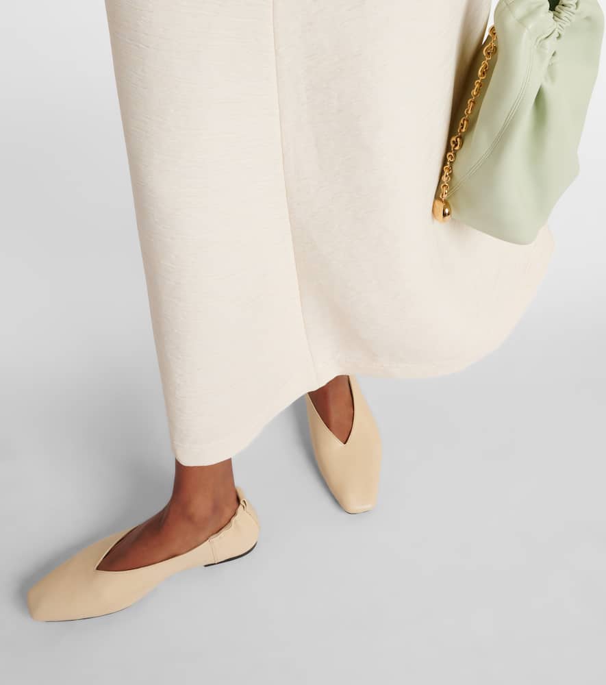 A. Emery Briot leather ballet flats
